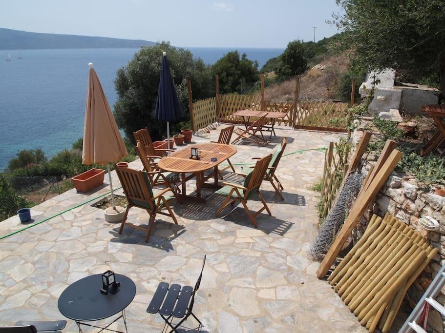 Villa With Breathtaking Views And Private Beach Agios Dimitrios  Zewnętrze zdjęcie